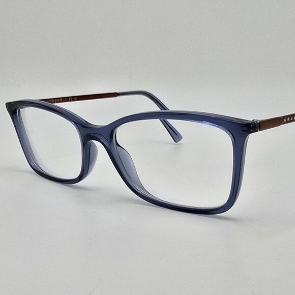Vogue VO5305-B 2762 Blue Transparent Bronze Rhinestone Eyeglasses Frame w/ Case - Picture 3 of 15